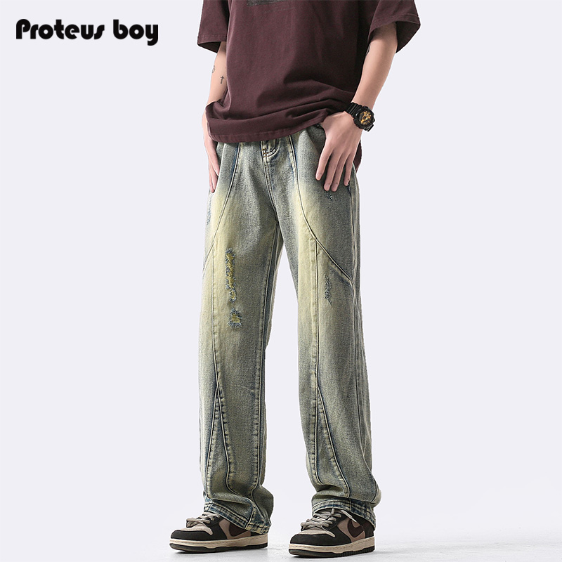 ProteusBoy牛仔裤男新款休闲裤子