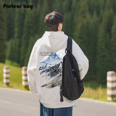 ProteusBoy连帽卫衣男新款