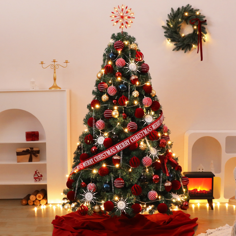 大型场景圣诞树装饰自动树摆件