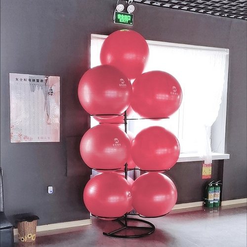 多层瑜伽球架壁挂式落地包邮