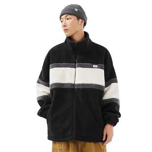 回力羊羔绒外套男士秋冬季2025新款加厚羊羔毛棉衣男生摇粒绒棉服