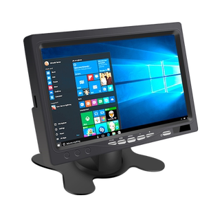 7寸10寸高清两路四路监控24v车载专用监控器货车倒车影像显示器