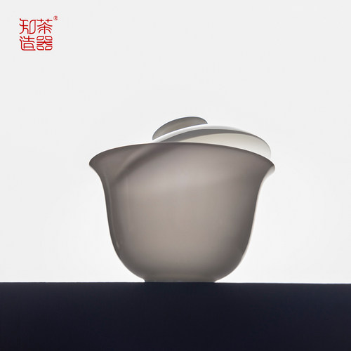 【知茶造器】玉兰骨瓷盖碗潮州超薄胎透光不烫手高端160ml