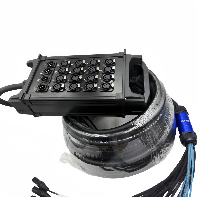 20路多芯卡侬接线盒/集线盒舞台信号线缆话筒音频插座卡农录音棚