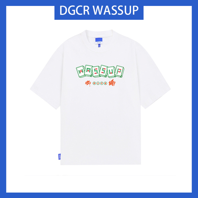 WASSUP短袖T恤女纯棉宽松夏季ins