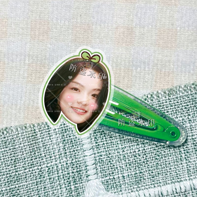 徐佳莹 明星周边亚克力bb夹子发夹发饰头饰演唱会应援物来图定制