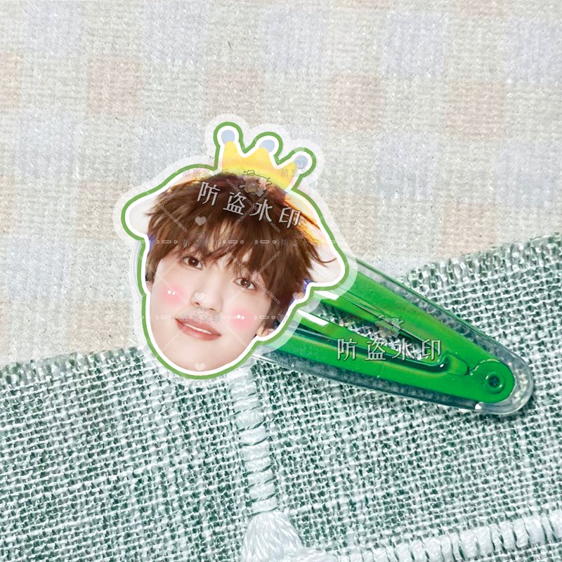 TOP登陆少年张泽禹明星周边亚克力bb夹子发饰头饰演唱会应援物