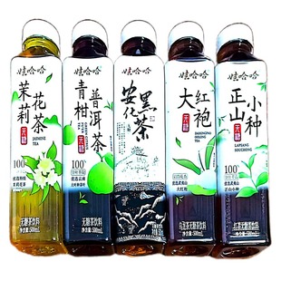 娃哈哈500ml 5瓶安化黑茶茉莉花茶青柑普洱茶大红袍正山小种无糖