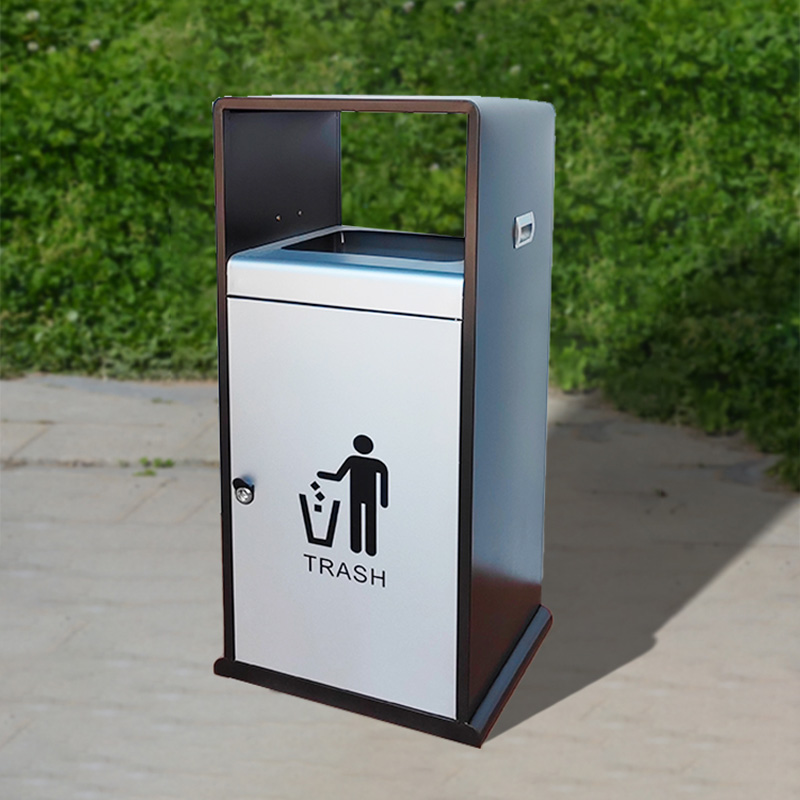 聚亮户外果皮箱室外创意定制售楼部商业小区广场不锈钢分类垃圾桶