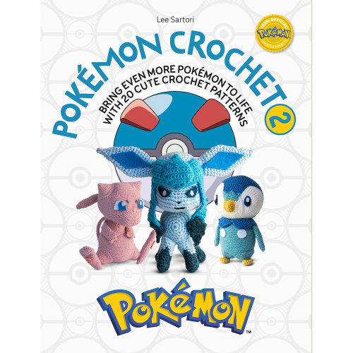 现货 英文原版 Pokémon Crochet Vol 2 宝可梦钩针编织第二卷：用20款可爱的钩针图案 Lee Sartori