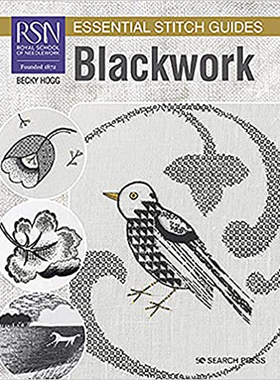 现货 RSN Essential Stitch Guides Blackwork 皇家刺绣学校工艺手工图书 英文原版