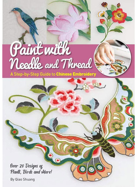 现货 Paint with Needle and Thread 用针线作画刺绣分步指南书原版进口图书