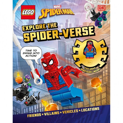 现货 附赠人仔 英文版 LEGO Marvel Spider-Man Explore the Spider-Verse 乐高漫威蜘蛛侠：探索蜘蛛宇宙 原版进口图书