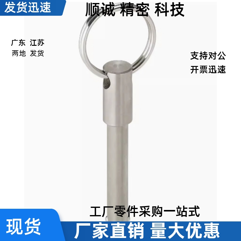 BLPS5/6/8/10/12/16-25/30/40/50/60 球头锁紧销 弹簧型快卸插销