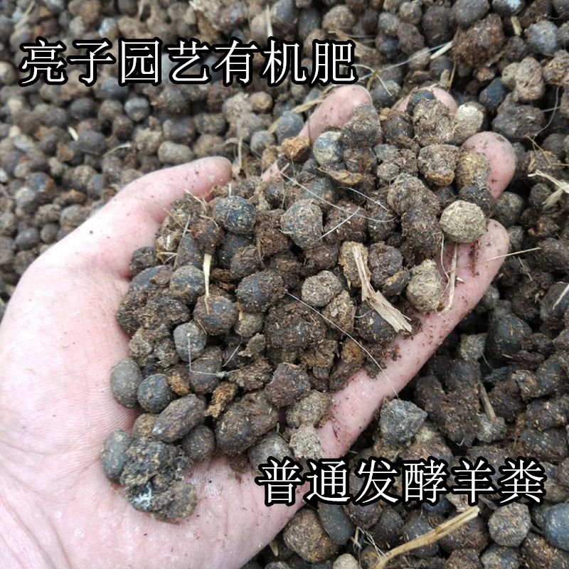 发酵羊粪蛋发酵羊粪鸡粪肥料种花种菜多肉果树大棚蔬菜肥