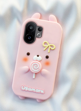 旋转棒棒糖兔丸适用vivo x300pro手机壳s30mini可爱卡通s20全包边s19保护s18加厚s17t软硅胶套s16创意y78新款