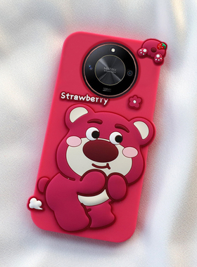 可爱小熊适用华为mate70手机壳p60/40e卡通nova12/11/10全包9pro保护8防摔7软硅胶套13荣耀100/90/80/50/x30i