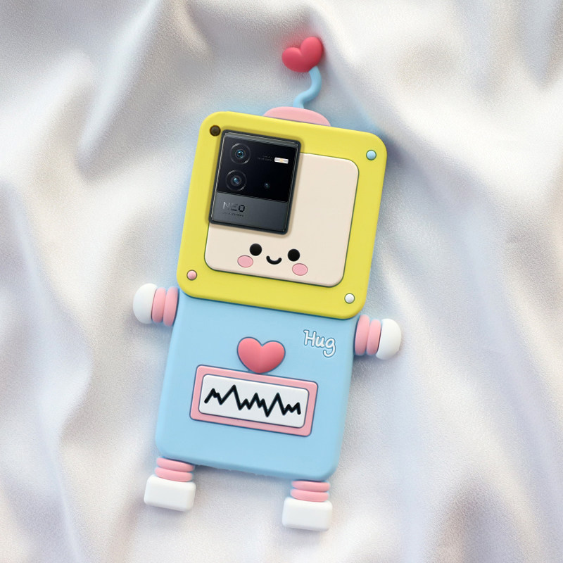 vivo/iqoo系列爱心机器人卡通壳