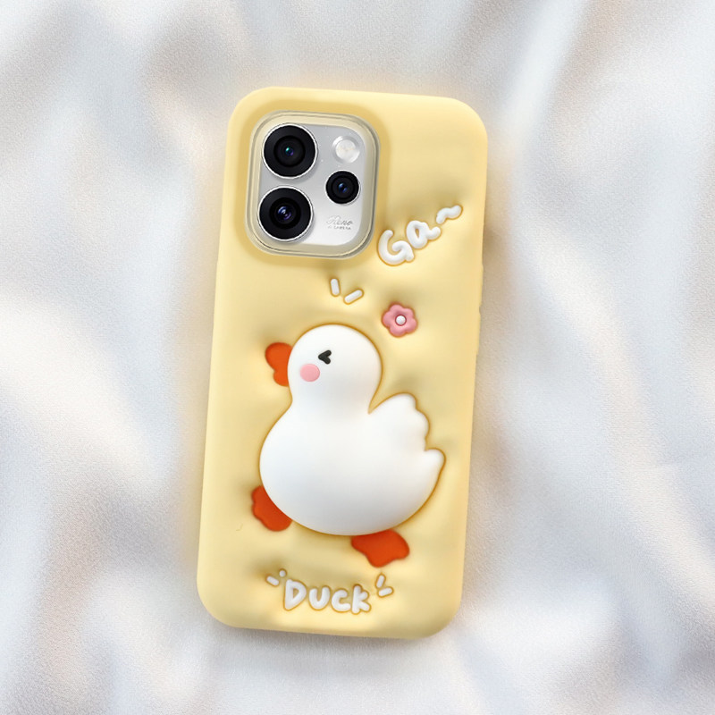 立体膨胀鸭oppo reno15/14/13手机壳Reno12/11/10可爱解压9卡通8pro全包保护7加厚6防摔5k软硅胶套创意女新款,3C数码配件,手机保护套/壳,淘宝优惠券,粉丝福利购,淘宝优惠卷