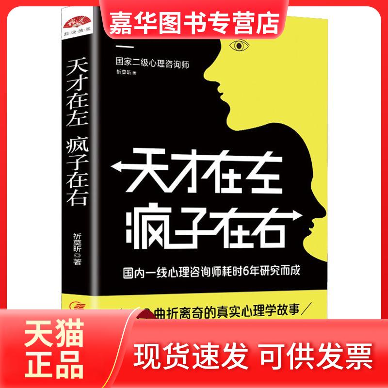 【正版现货】 天才在左疯子在右 祈莫昕 著 江西美术出版社