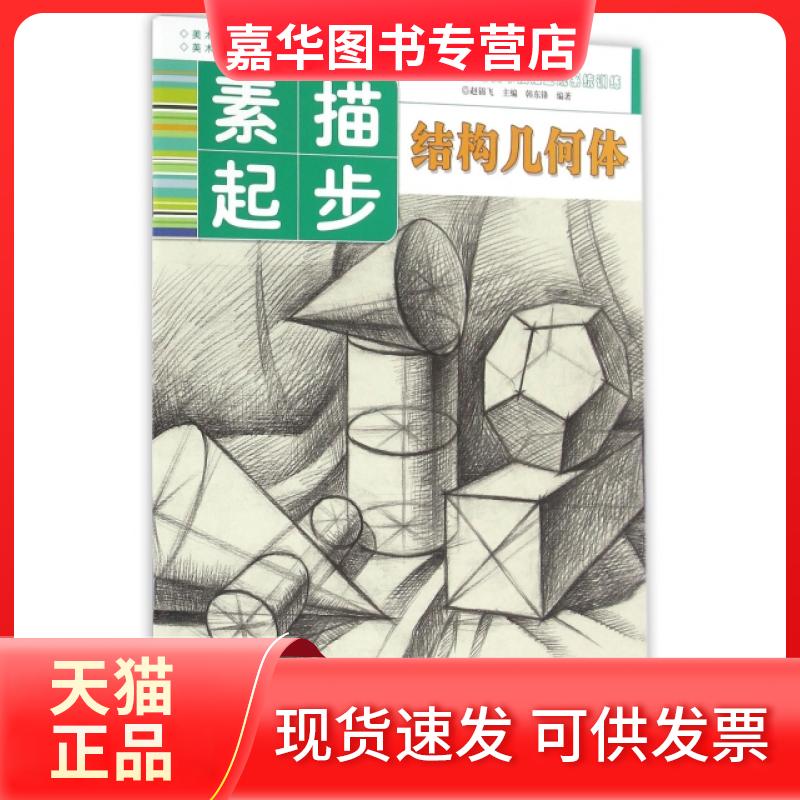【正版现货】 素描起步(结构几何体)/基础美术技法正规系统训练 韩东锋|总主编:赵锦飞 湖南美术出版社