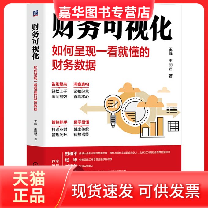 【正版现货】 财务可视化 如何呈现一看就懂的财务数据 王峰,王丽君 著 机械工业出版社
