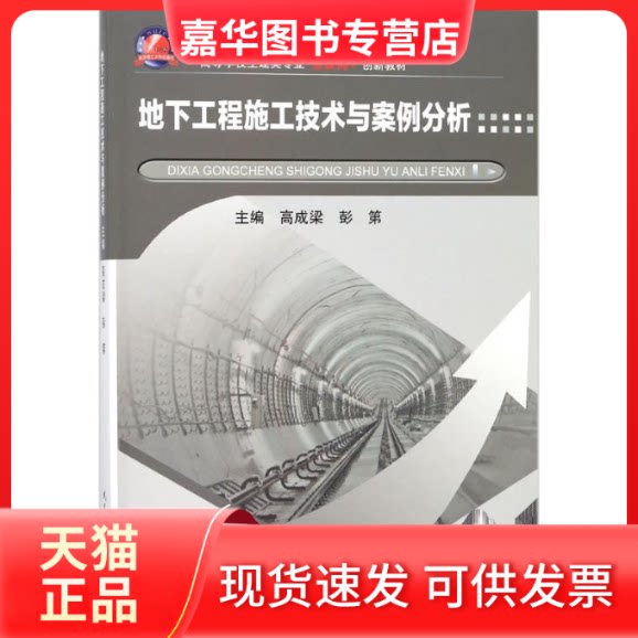 【正版现货】 地下工程施工技术与案例分析 高成梁,彭第 主编 武汉理工大学出版社