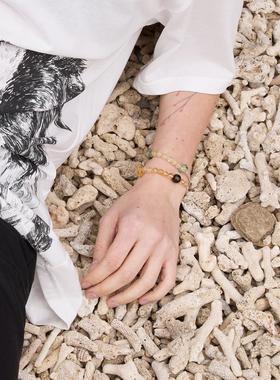 金运石天然黄水晶手链