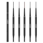 2支 木棉团眉笔极细双头防水持久不脱色女超细初学者学生卡其眉笔