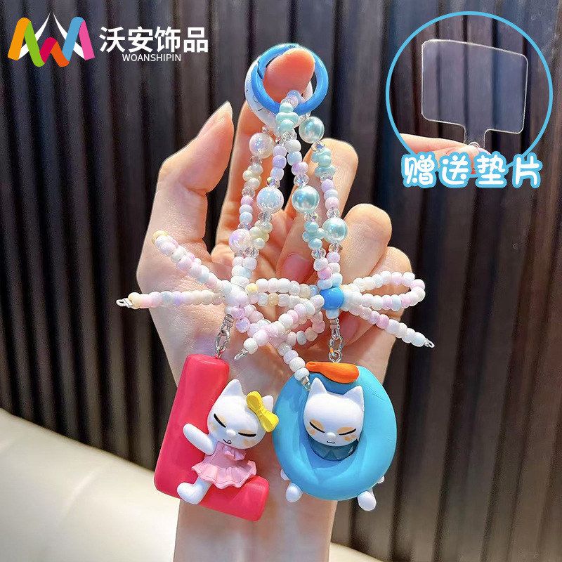 猫咪字母可爱love挂件机小包包