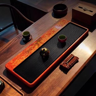 福州手工德国电木茶盘大漆茶台湾电胶木茶海茶具套装家用漆器托盘