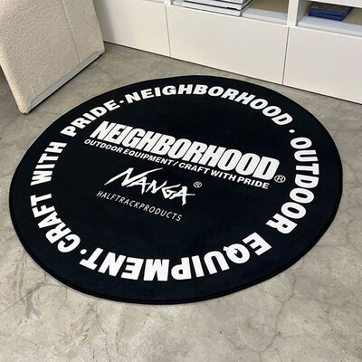 原创日潮孤品NBHD地毯WTAPS地毯圆形可机洗卧室客厅装饰阳台书房