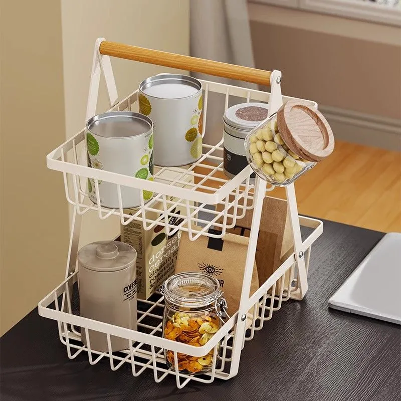 置物架水果盘多层三层收纳篮桌面