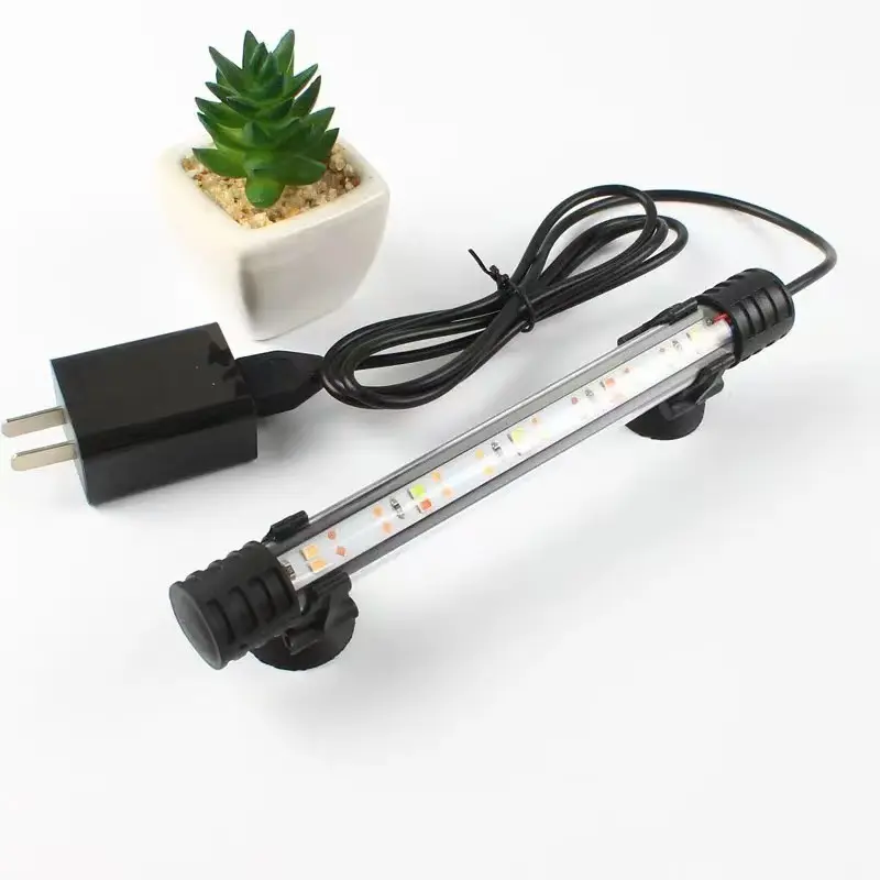 5V鱼缸灯USB潜水灯LED装饰水草超亮照明灯防水灯双排水族箱增艳