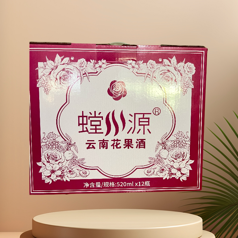 云南安宁花果酒螳川源520ml*12瓶（12种味道）低度6.8度