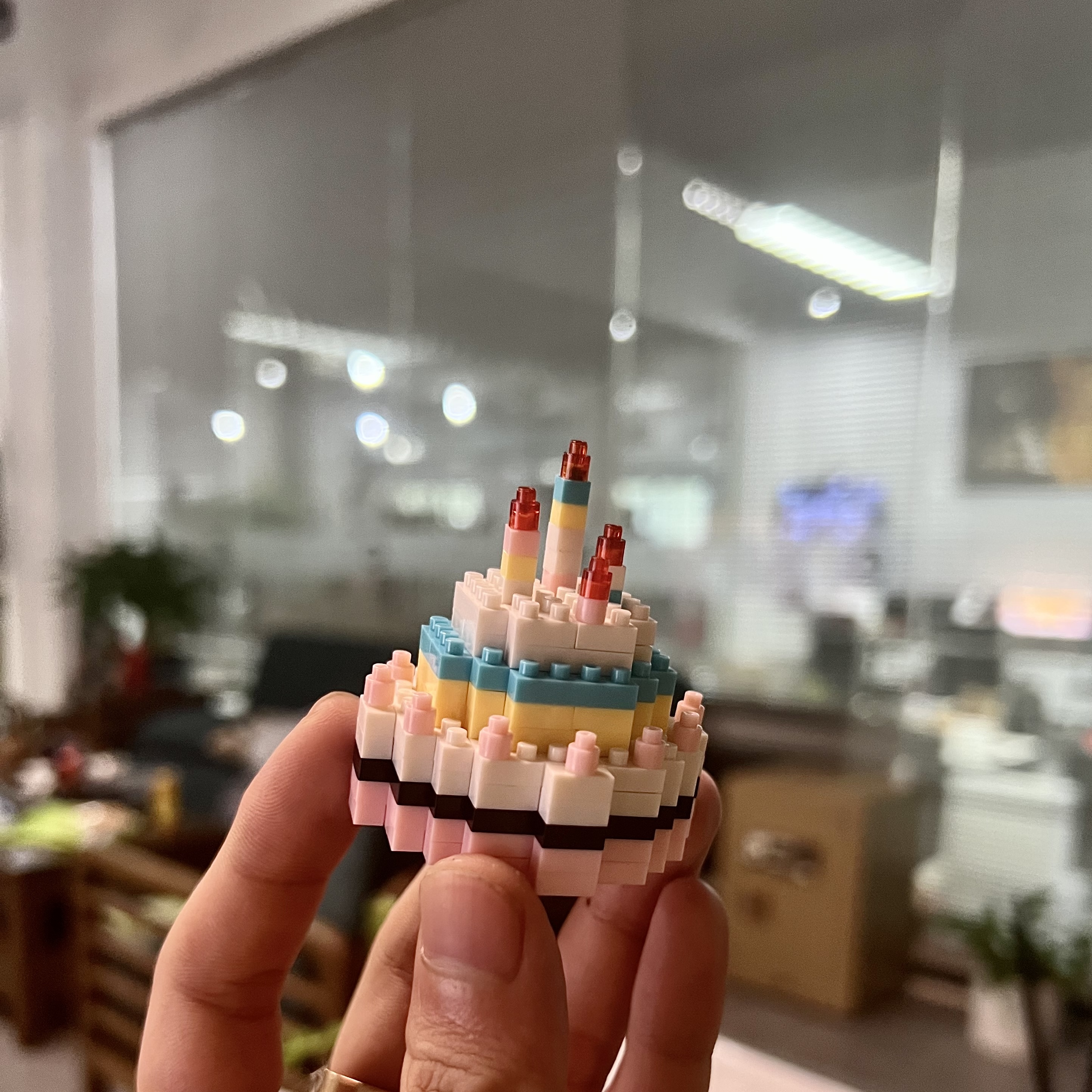 潮乐创DIY生日蛋糕积木