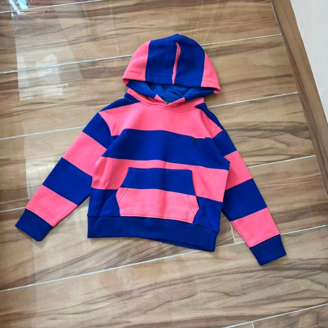 男女童秋冬纯棉加绒连帽卫衣