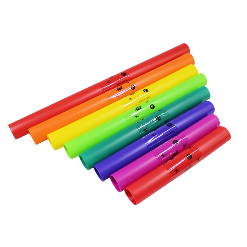 奥尔夫乐器八音筒打击乐器彩色幼儿园8音低音高音塑料8音响筒管