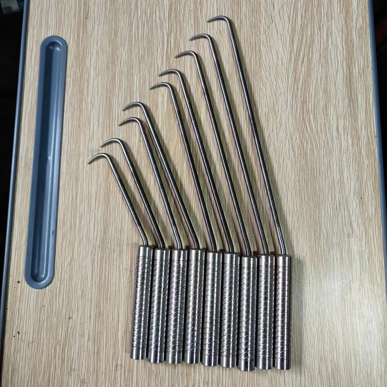 新款5.4钢绞线芯,网纹不锈钢手柄,钢筋工专用扎钩,钩子