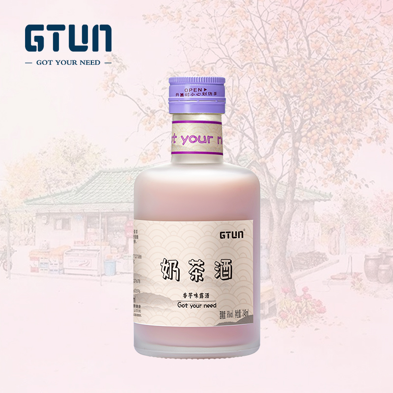 GTUN旗舰店奶茶酒香芋味6度248ml