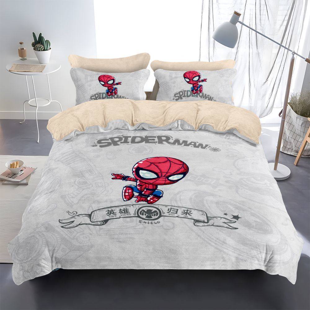 蜘蛛侠被套四件套卡通加