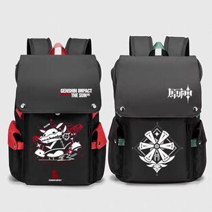 2025新款原神 可莉书包动漫周边二次元温迪神之眼 初高中生小学生