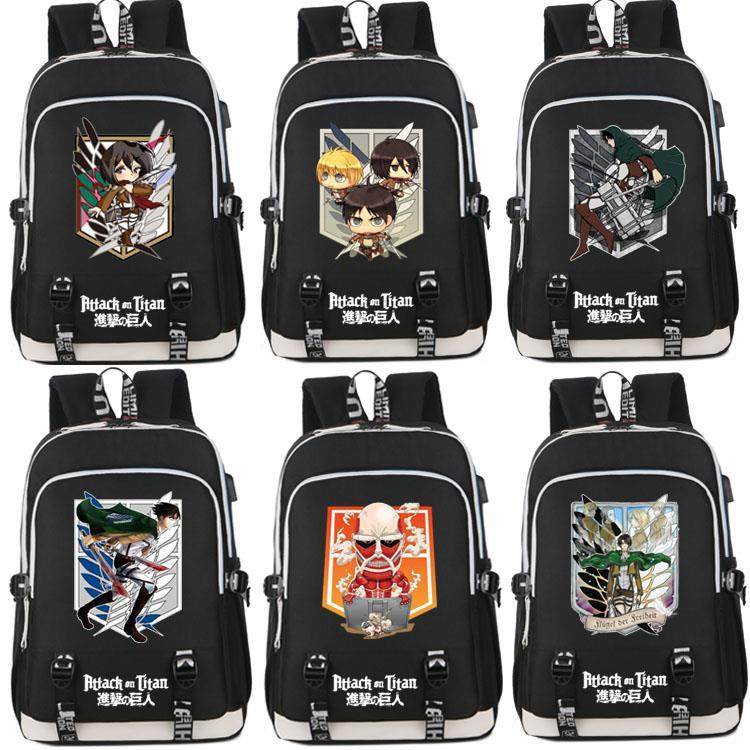 动漫自由之翼进击的巨人调查兵团书包男女学生双肩背包户外电脑包