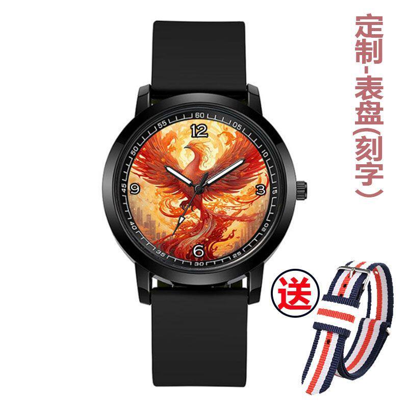2024新款情侣表时尚龙表男女表凤表学生龙凤石英表防水腕表图片定