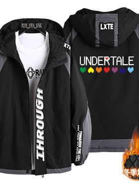 undertale衣服传说之下外套sans同款连帽卫衣男青少年秋冬季夹克