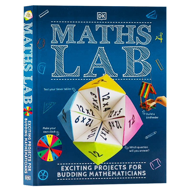 DK 数学实验室 英文原版绘本 Maths Lab Exciting Projects for Budding Mathematicians 少儿数学知识科普百科趣味手工培养创造力
