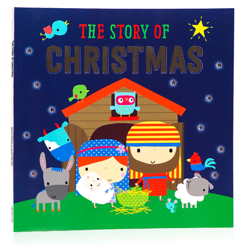 英文原版绘本 the story of christmas 圣诞节的故事  圣诞节主题亲子