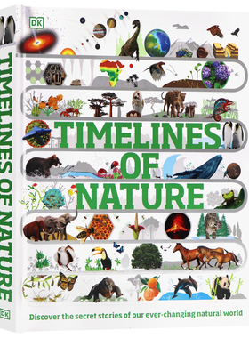 DK大自然的时间表英文原版 Timelines of Nature 青少年科普地球进化历史生命自然科学趣味百科进口英语书籍精装版时间轴