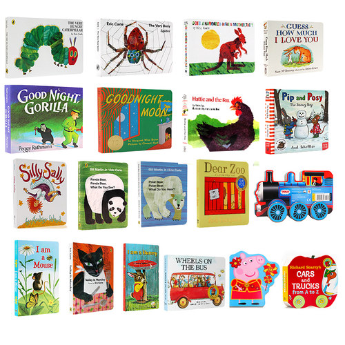 100选5件英文原版绘本纸板书