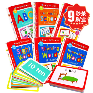 配套字卡Rhyming Cards英文原版 Words Flashcards韵律词押韵词学习卡片学前启蒙高效英语闪卡高频词卡片3 6岁绘本 秒杀 Flash